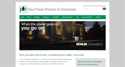 Desktop Screenshot of paulfoleyelectric.com
